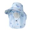 Ladies tea picking hat summer thin mesh breathable mask sun protection sunshade bucket hat hat for farm work