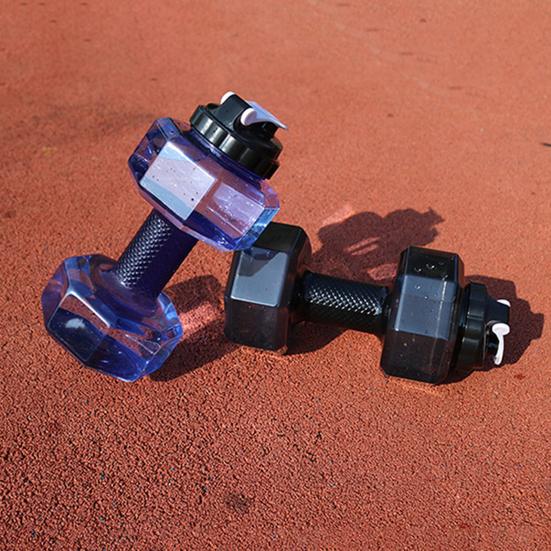 500/1500/2200/2600ML Hantel Sport Wasserflasche Klar Tragbare Arm Krafttraining Workout Wasser Trinkbecher Home Gym Fitnessgeräte