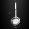 Stainless Steel Fine Mesh Spoon for Skimming Oil from Hot Broths Straining Tea Leaves and Sifting Flour Sugar In Baking