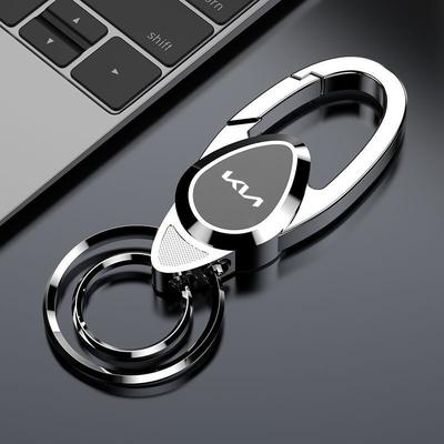 QZFF4 Double Sided Laser Car Keychain Key Ring Gift Accessories for Sportage Ceed Picanto Rio ProCeed Niro 5 3 4 K7 K5 K8 K3 Ray K