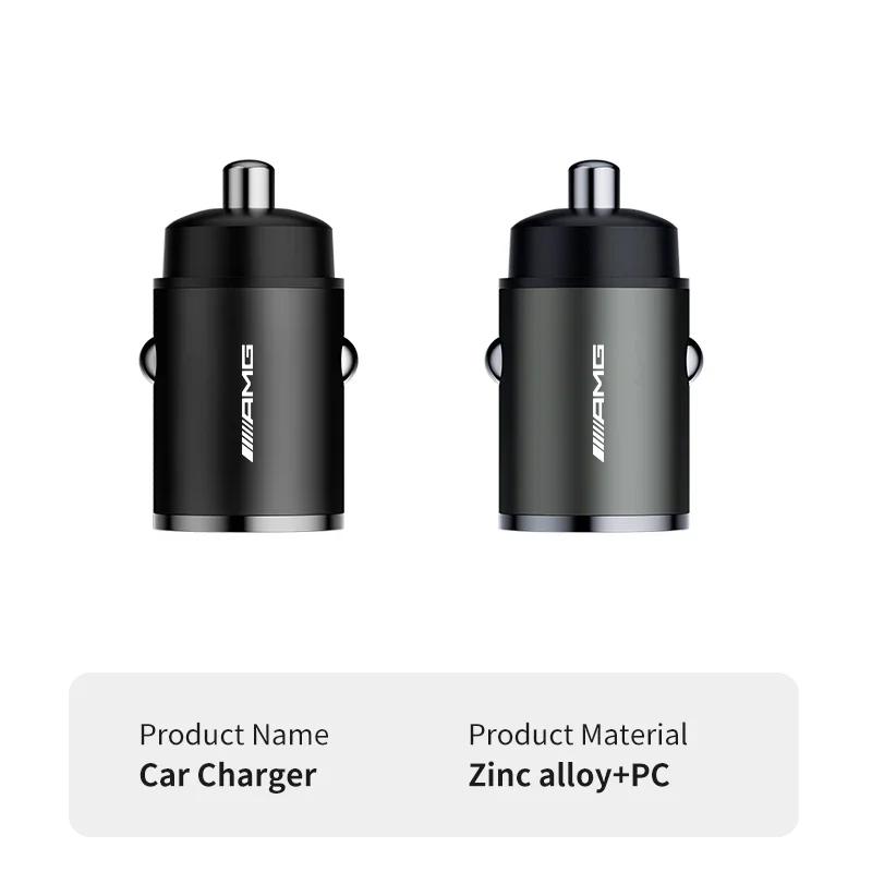 GLC GLB 60W Car Charger USB Type C Phone Fast Charging Accessories For Mercedes Benz AMG W204 W205 W203 W212 W211 W213 W201 W21