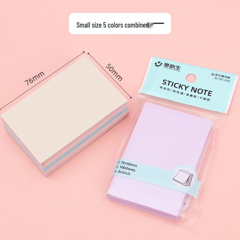 Colorful Sticky Notes: Strong Adhesive Tearable Memo Pads for Office & School