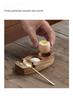 Acacia Wood Egg Cup Holder Tray Stand for Egg Shell with Hole Puncher New Amazon Cross Border