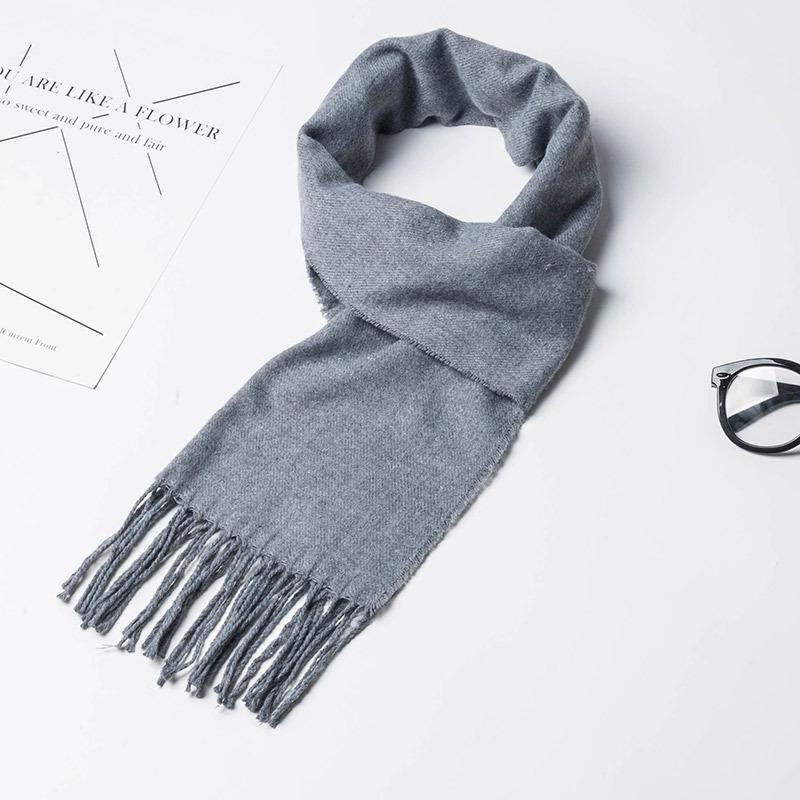 2024 Japanese-Style Plaid Scarf: Versatile Unisex Winter Shawl In Beige