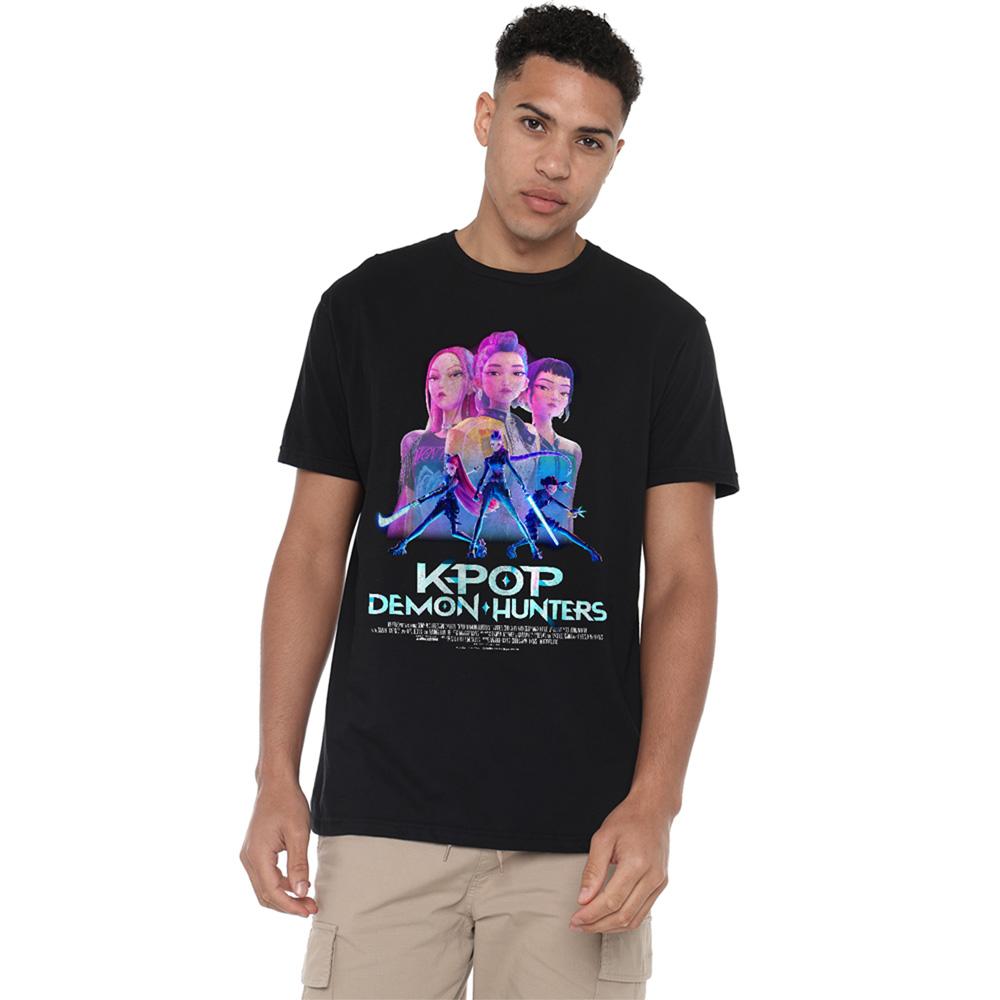 K-Pop Demon Hunters Unisex Adult Huntr/X Poster T-Shirt