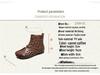 Shanghai Jiezhou 2024 Sandales Bottes Hautes Découpes Rétro en Cuir de Vachette - Chaussures Décontractées Confortables Polyvalentes pour Femmes