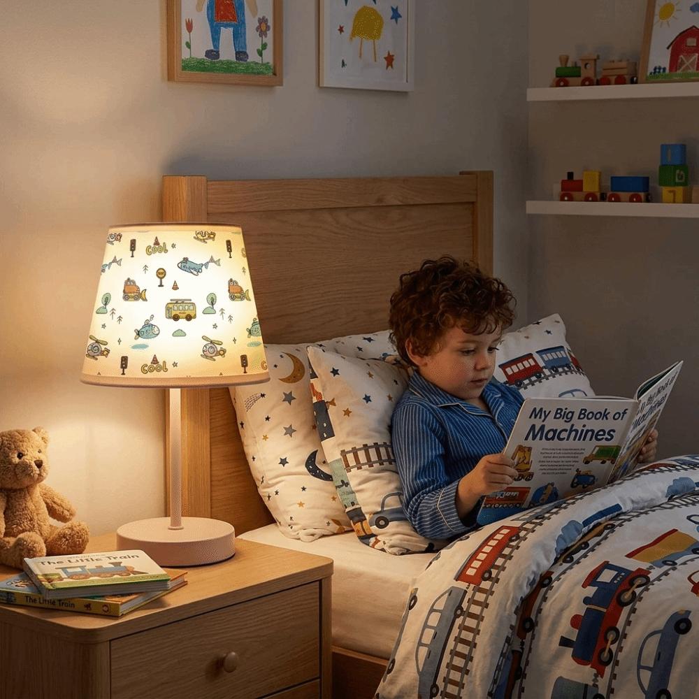 Weicher Stoff Kinder Nachtlicht Leichtes Material Umgebungs Nachtlicht Nachttisch Schreibtischlampe Kinderzimmer