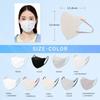 Victorian Mask 3D Air Masks, Nonwoven, Individually Wrapped, White, 90 Masks, High-Breathability Mesh, High-Density Filter, Moisture-Wicking, Quick-Dr