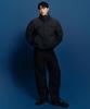 Loose Baggy Denim Pants [Black]