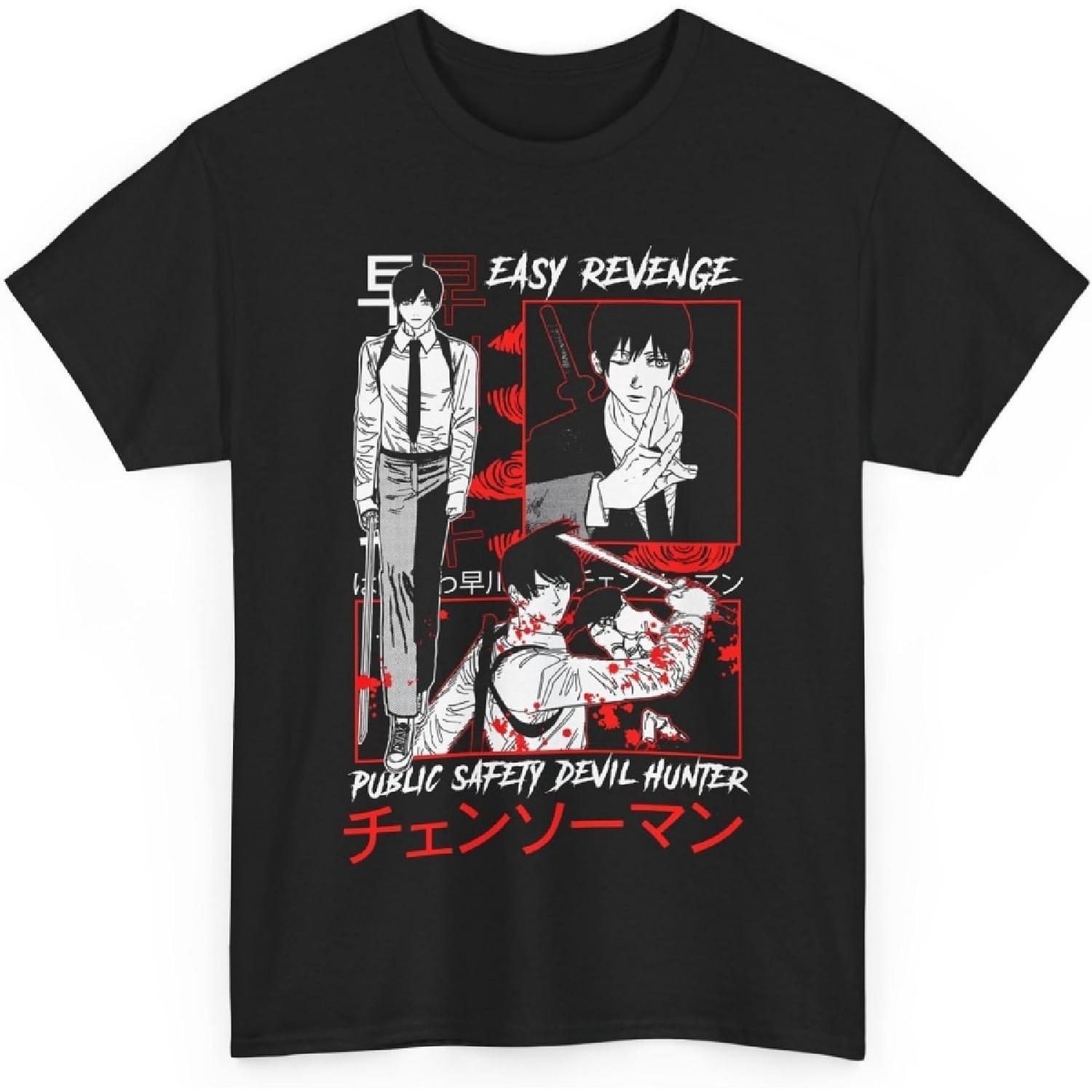 AKI Денджи Макима Демон-бензопила Манга Аниме Футболка S