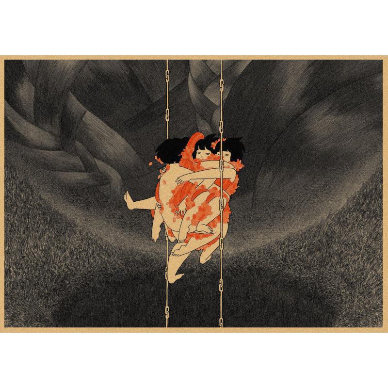 Retro Japanese Girl Poster by Akino Kondo - Free Shipping