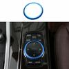 For BMW X3 G01 X4 G02 2018-2021 Blue Aluminum Console Multimedia Knob Ring Trim