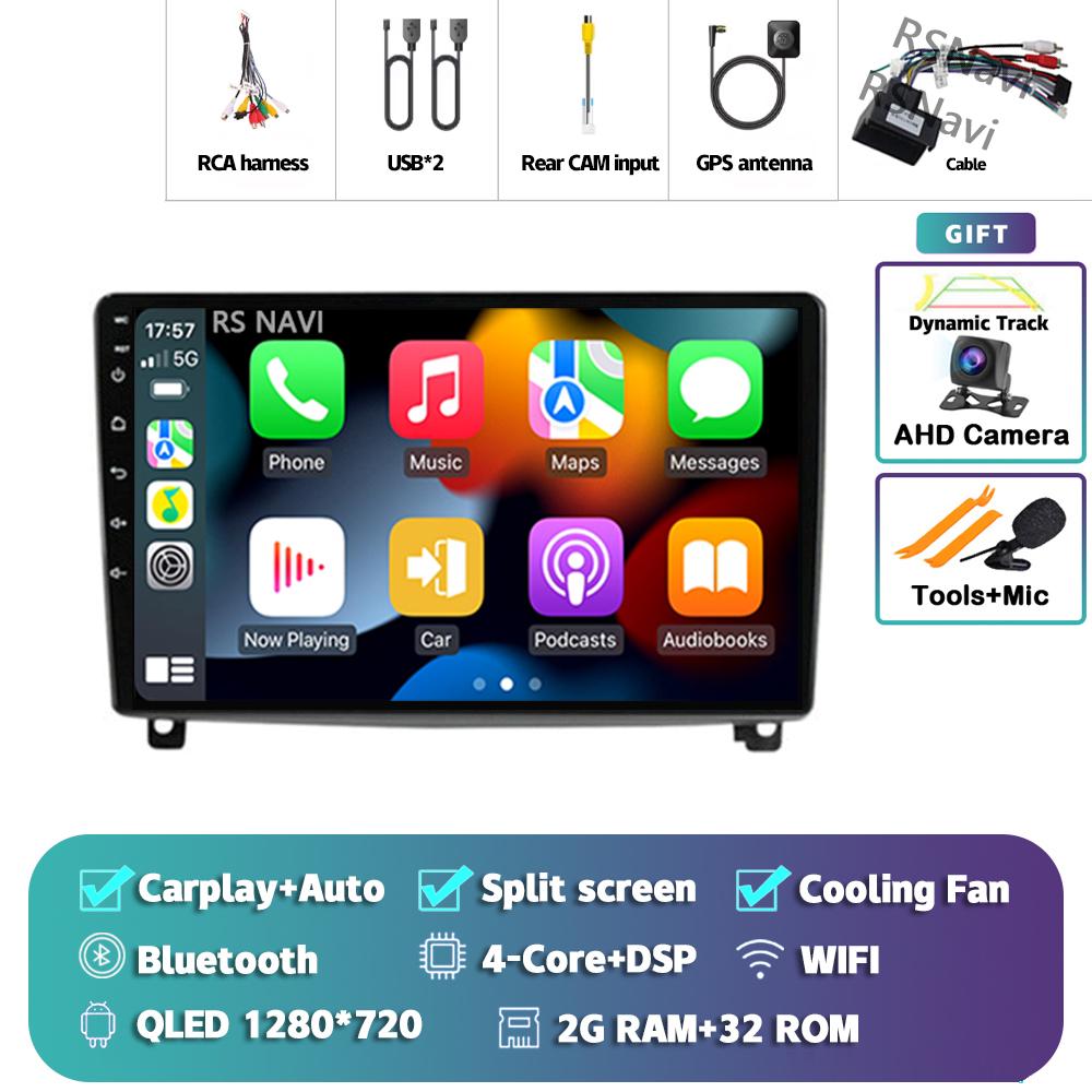 

Android 14 Carplay Auto For Peugeot 407 2004 - 2011 Car Radio Player Multimedia stereo 360 Camera Navigation Video AI Voice GPS