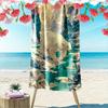 Polar Bear In Icy Mountain Landscape Beach Towel Quick-drying for Travel Outdoor Sports Jogging Beach and Swimming