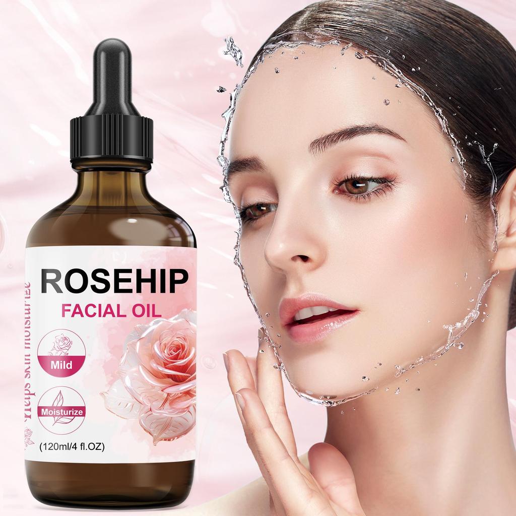 Cross-Border Natural Rose Essential Oil - Facial, Hair & Nail Moisturizer 