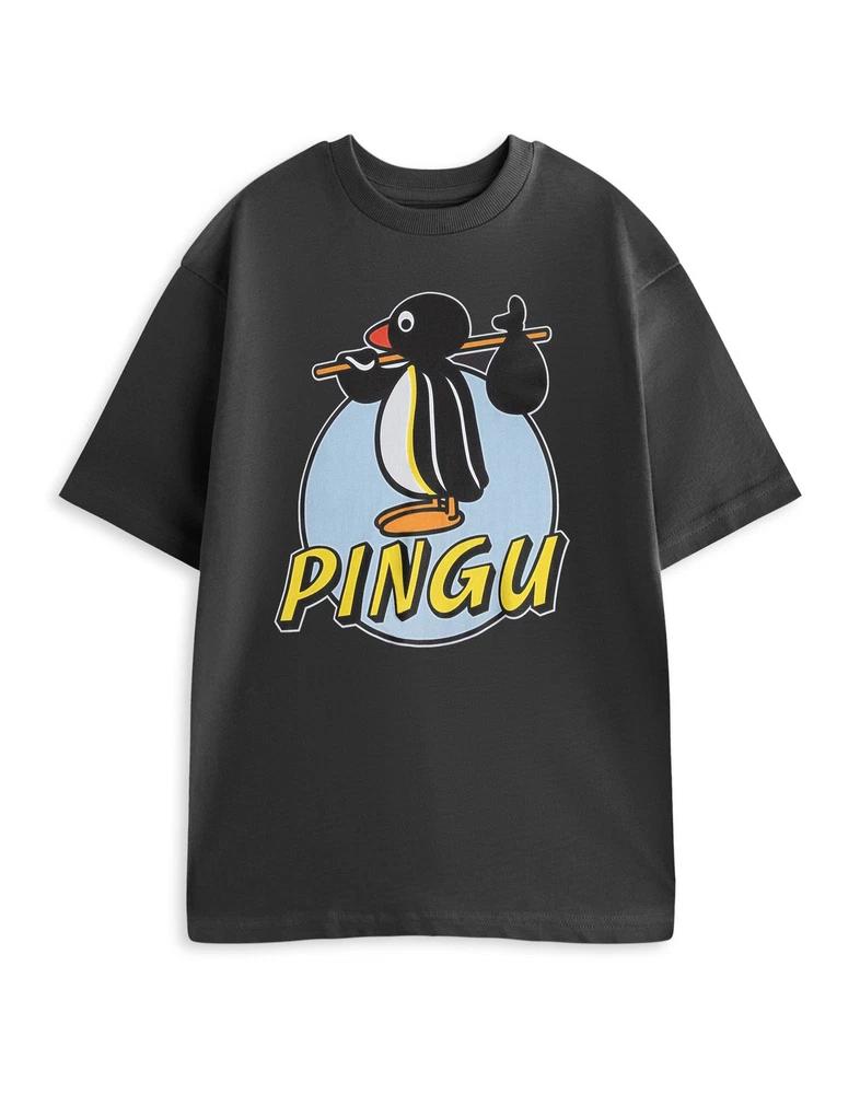 Pingu Short Sleeved TShirt Unisex Charcoal Official Merch M