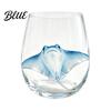 Vetro Dipinto a Mano Artigianale Animale Tema Trasparente Bicchiere Marino Manico Ergonomico Artigianale Cocktail Creativo da Bere per
