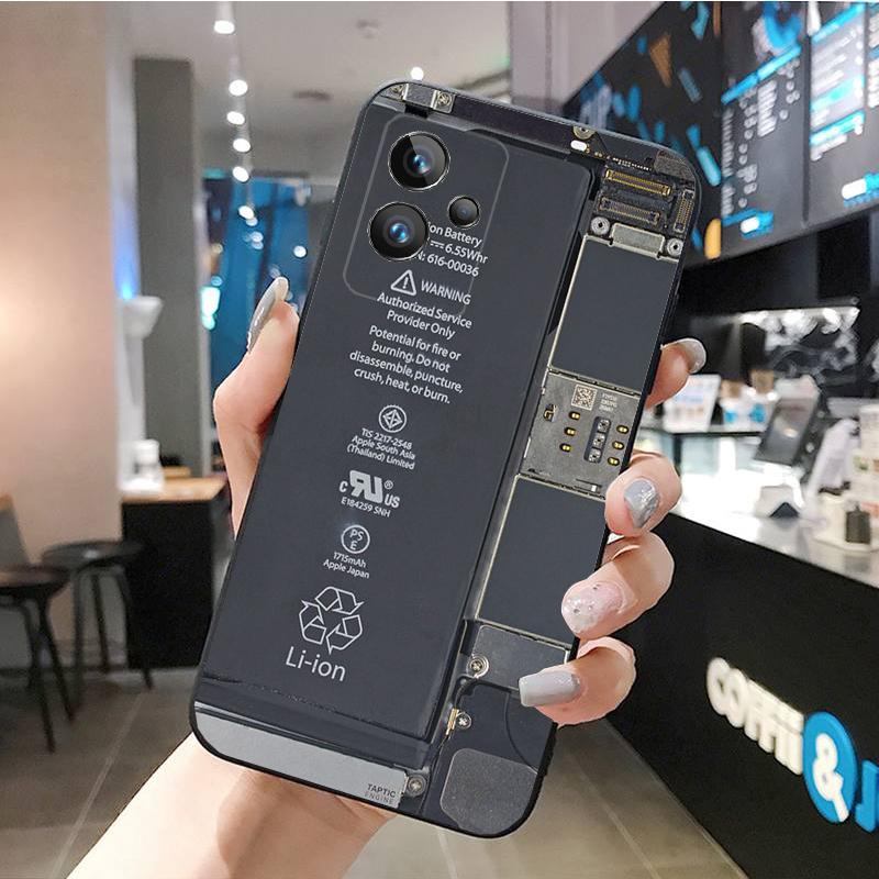 Akku Leiterplatte Handyhülle für Realme GT 2 Pro X2 Pro XT C25S 9 8 7 6 Pro GT Master C3 C21 C21Y C11 C35 C31 X3 SuperZoom