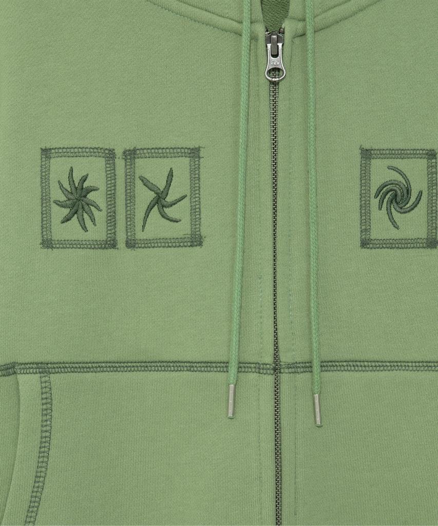 The Coldest Moment Tcm Tornado Hooded Zip-Up (Green)