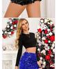 Sexy High Waist Sequined Dance Skirt