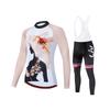 Herbst Langarm Atmungsaktives Radsportanzug Set Damen Fahrradtrikot Schnelltrocknend Outdoor Sportbekleidung Radsport Trägerhose Fahrradhemd