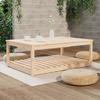 Vidaxl Garden Table, 121X82.5X45 Cm, Solid Pine Wood