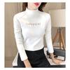 Half High Collar Undershirt Long Sleeved T-shirt Women's Top