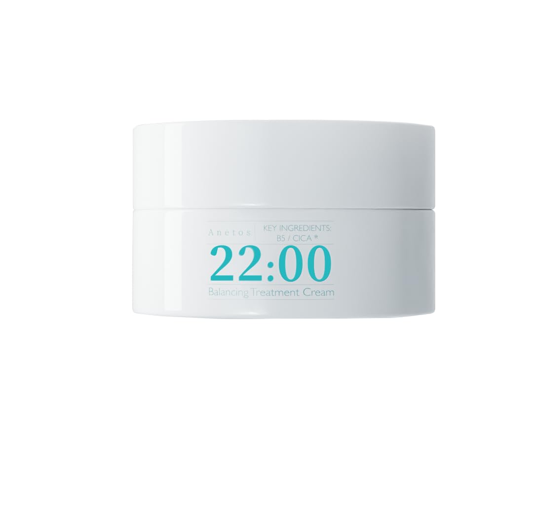 

Анетос 22:00 Anetos Балансирующий крем для лица 50 г Увлажняющий уход Много влаги Чувствительная кожа Жирная кожа Сухая кожа Уход за кожей Крем