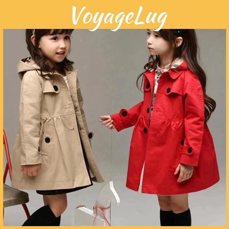 Girls Spring Autumn 310y Baby Hoodied Windbreaker Children Kids Jacket Coat Clothing Teenager Girls Overalls Outerwear Clothes