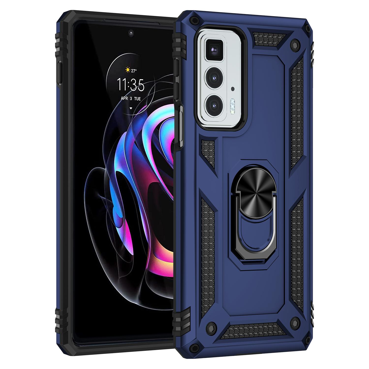 

for Motorola Edge 20 Pro Shockproof Case for Moto Edge20 Pro Armor Rugged Military Protection Magnet Holder Ring Case Cover for Edge 20 Pro
