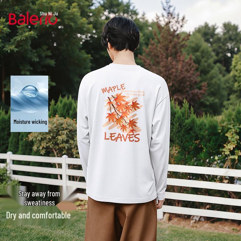 

Baleno Men s Pure Cotton Loose Fit Long-Sleeve T-Shirt 3XL