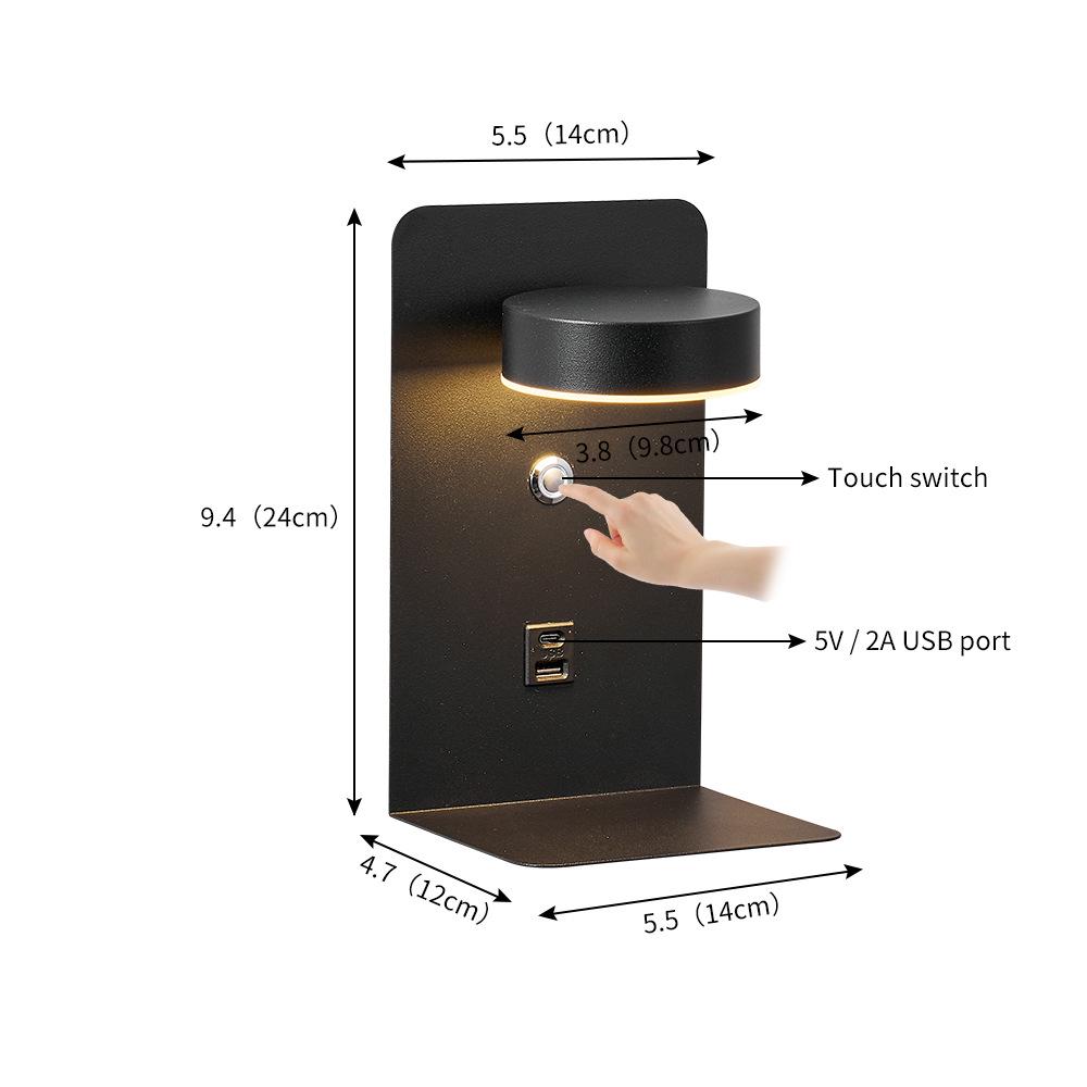 Lampă de perete LED minimalistă pentru dormitor și living