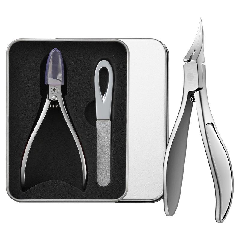 Eagle Beak Stainless Steel Cuticle Nipper and Toenail Clipper - Super Sharp Beveled Edge
