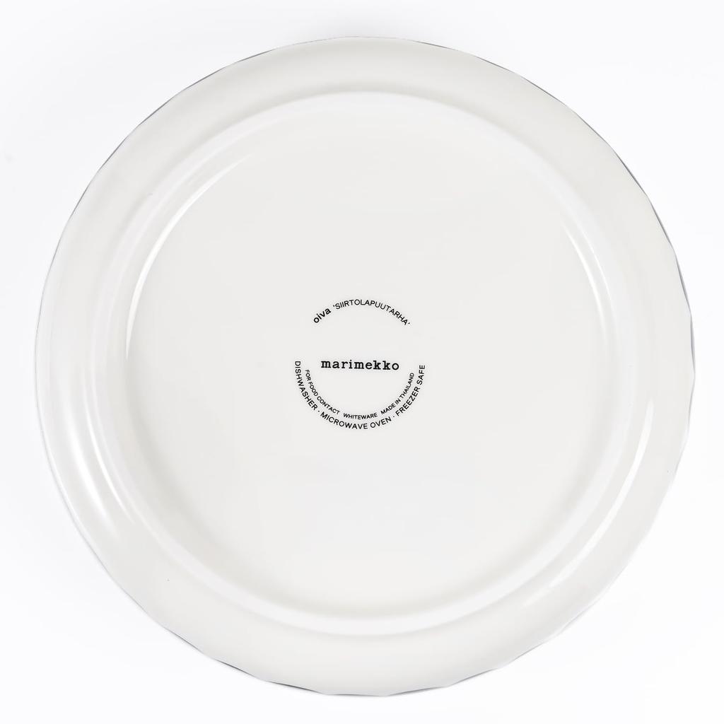Marimekko bowl, Siirtolapuutarha design, 20cm, 1500ml, polka dot pattern, black and white, 063301 190 [Parallel import]