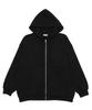 WEGO Big Zip Loose Plus Size Long for High School and Perfect for and Fall and Winter F Type Black Women's Hoodie, Fit, Sweatshirt, Sleeve, Students,