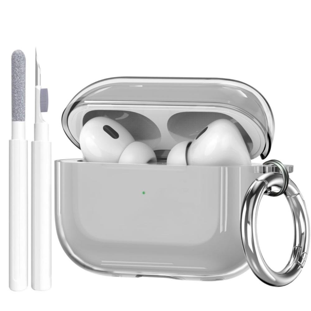 New For Airpods Pro 3 Clear Case Shockproof Protective Case with Keychain&Cleaning Pen Case Cover for AirPods Pro 3rd Generation