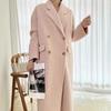 New Autumn and Winter Korean Style Fashionable Four-button Versatile Slim Women's Trendy Wool Coat Long-length Style