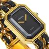 CHANEL Premiere S Watches H0001 blackDial Plated Gold/leather Quartz Analog display Women Used