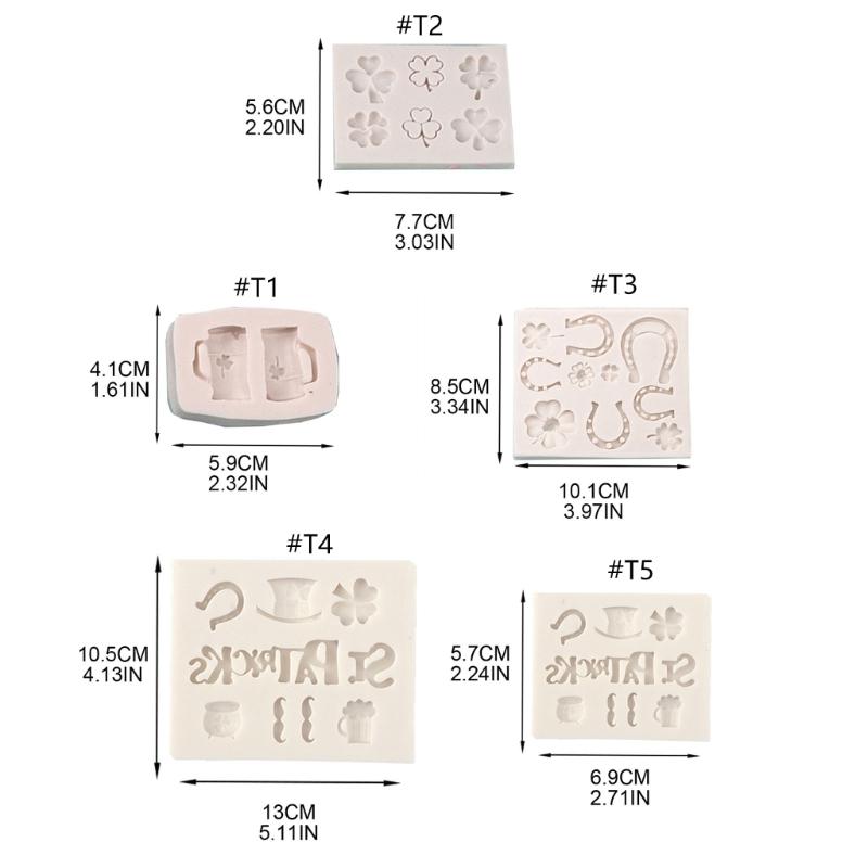 Leaf Silicones Molds Holiday Fondant Molds Irish Hat Baking Molds for Chocolate Candy Cake Decoration Molds