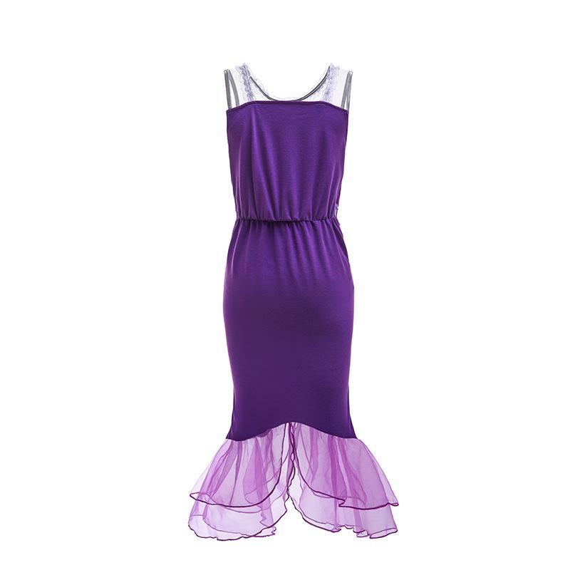 2021 Summer Mermaid Spaghetti Strap Princess Dress for Halloween Performance