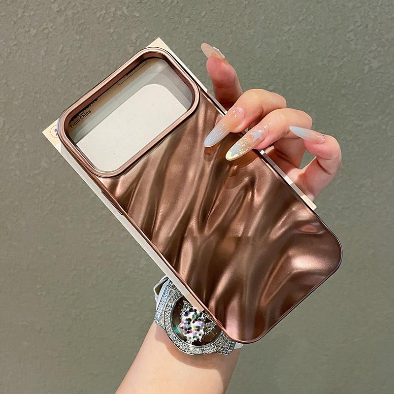 3D Curly Wavy Texture Phone Case For For Iphone 17 Air 16 1 14 Plus 13 Pro Max Soft Shockproof Phone Back Cover