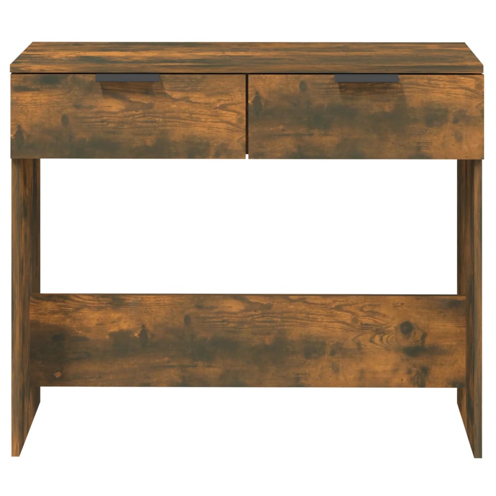Console Table Smoked Oak 90x36x75 cm Wood Based Material