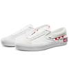Vans Scarpe da Skate Slip-On a Punta Bassa Unisex Griglia Rossa Bianca VN0A3WM5TLJ