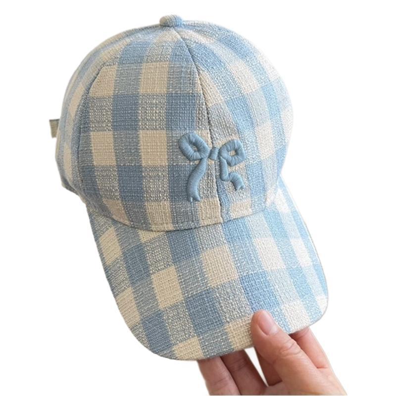 Butterfly Embroidered Baseball Cap For Women Spring Autumn Sun Protection Sunshade синий