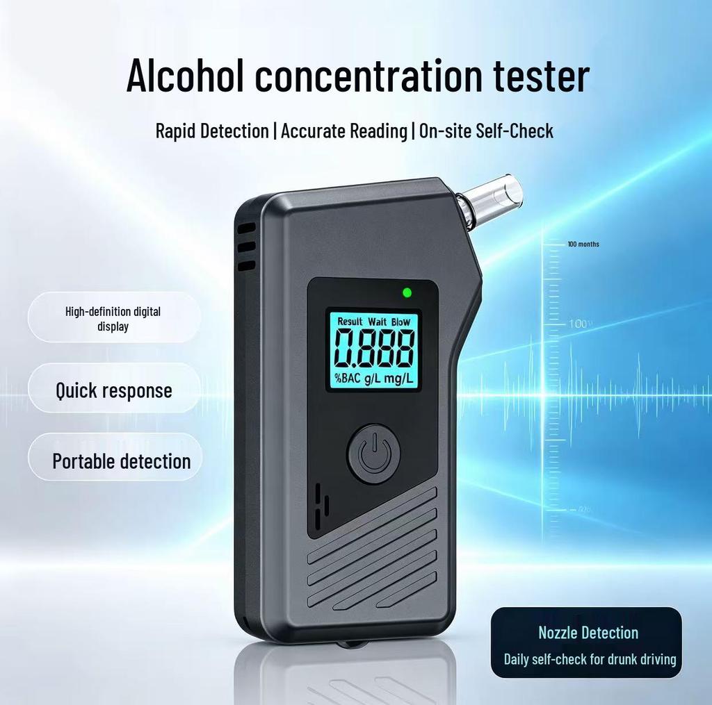 Portable LED Breathalyzer for Car and Home BAC Testing