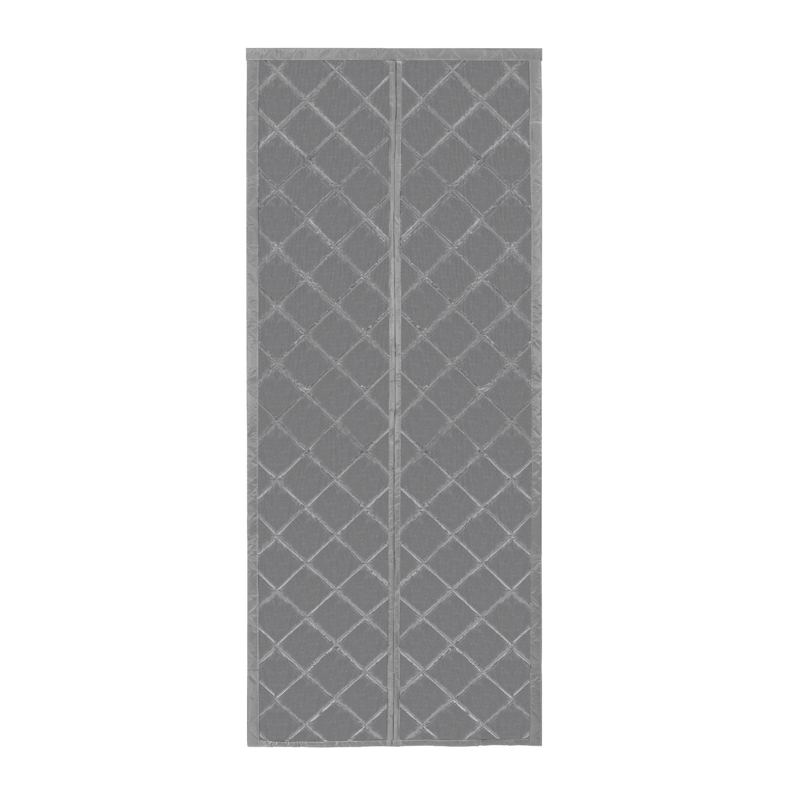 

Magnetic Thermal Insulated Door Curtain for 36 x 80 Inch Doors, Visible Door Cover for Heat Insulation, Magnetic Closure сірий колір