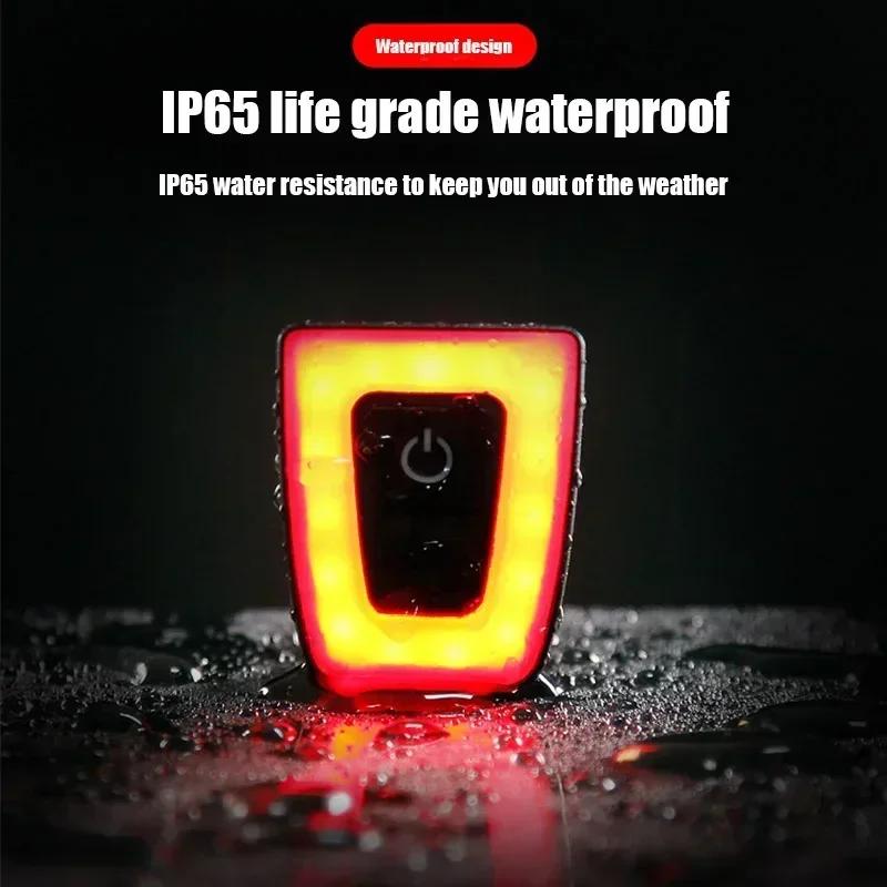 

Bicycle Lights USB Rechargeable Flashlight For Bicycle Rear Light Waterproof Bike Helmet Taillight Cycling Warning Light Flash