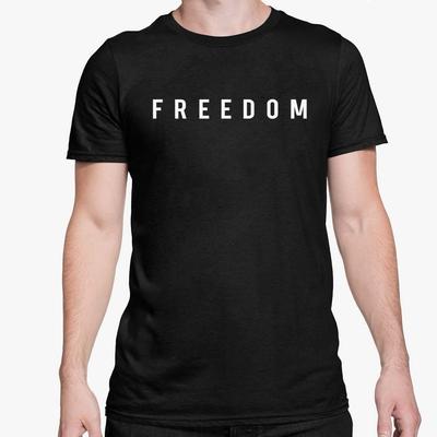 Charlie Kirk Freedom Black T Shirt Mens Womens Tees Top Tee Turning Point