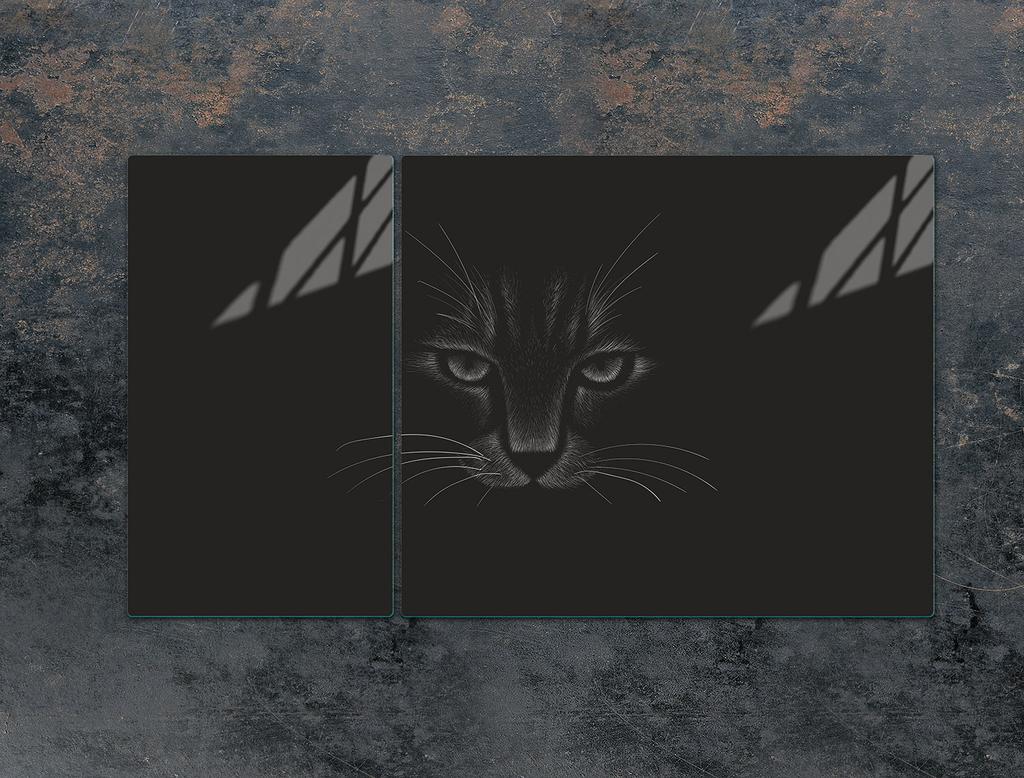 PIANO PROTETTIVO IN VETRO PER PIANO COTTURA 90x52 GATTO