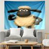 1PC Sheep And Shaun Adventure Tapestry Accessories Playroom Tapestry, for Bedroom,Livingroom, Dormitory Room Wall Decor Fan Birthday Gifts